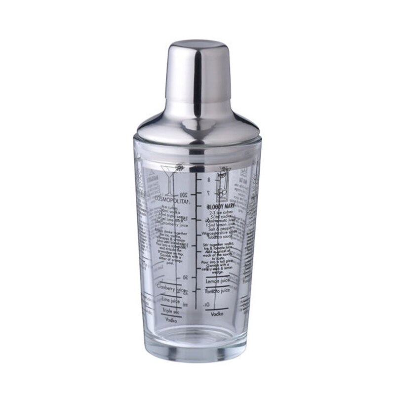 Mélangeur de boissons et de champagne en verre, Shaker pour Cocktail Martini, bouteille de jus de fruits, tasse en grammes de neige, outil de Bar