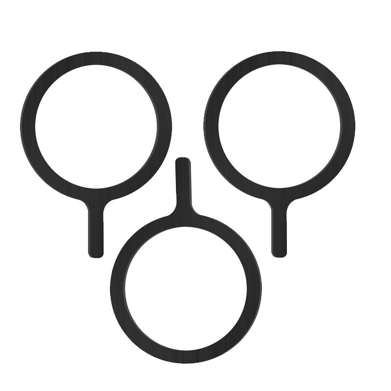 Self Adhesive Metal Ring Iron Sheet Sticker for Apple IPhone Case Magsafe Magnetic Wireless Charging Ring for iPhone 15: Sapphire