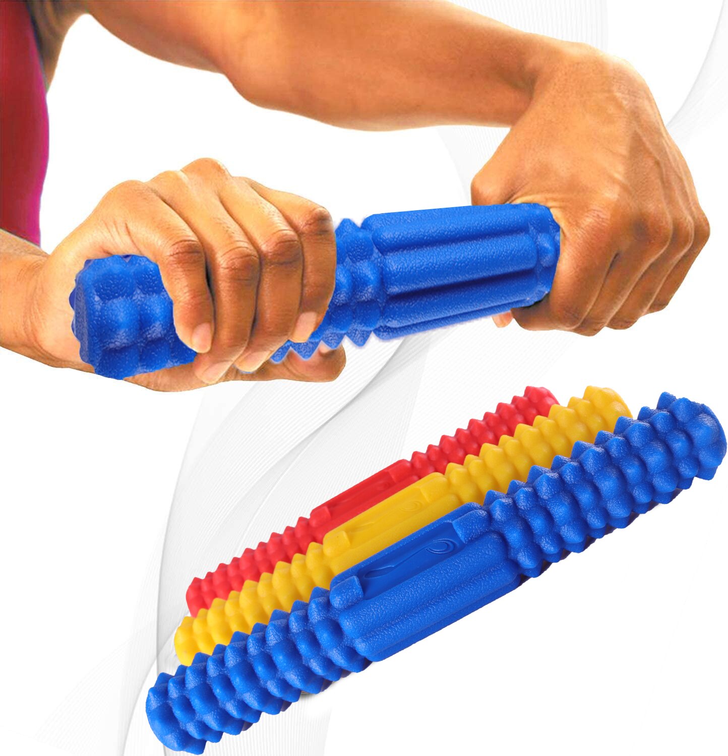 Flex Tennis Elbow Bar for Physical Therapy Grip Strength Hand Forearm Twist Exerciser for Golfer Rehab Tendonitis Pain