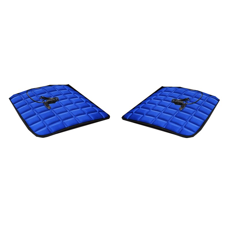 12V Baumwolle Auto Sitzheizung Kissen Sitz Wärmer Winter Haushalt Abdeckung Elektrische Heizung matt Winter Wärmer Autos Sitz Heizung: Blau 2Stck-USB