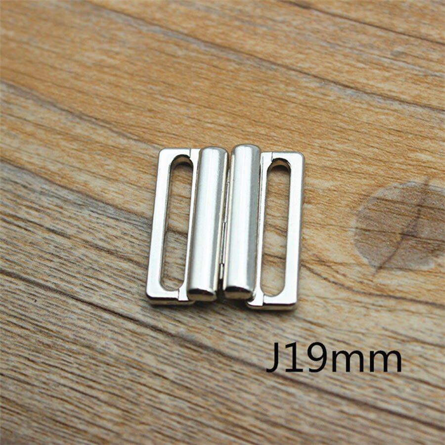 10 set legering bh klämma spännen badkläder clickers bikini front stängning spänne dekoration: J