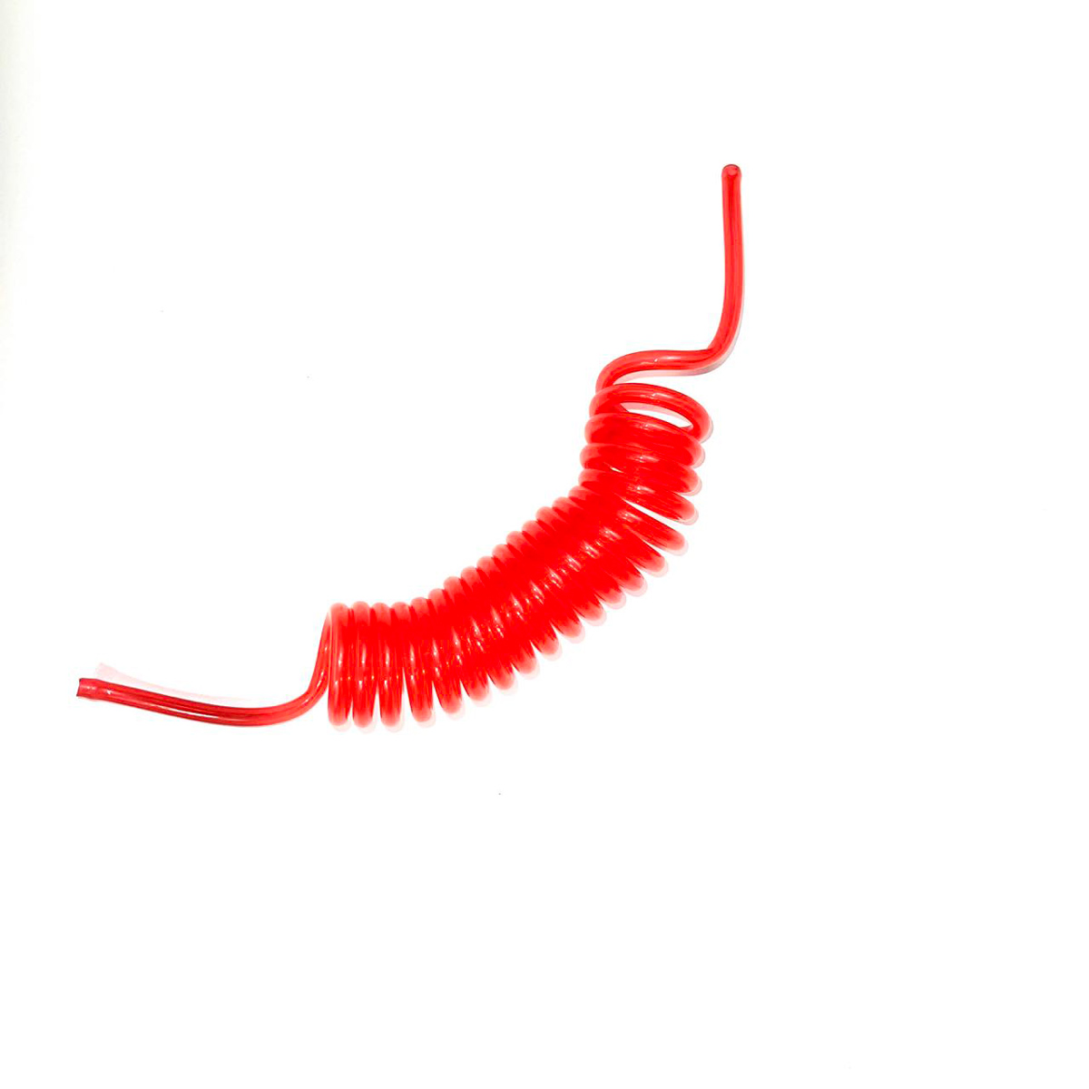 Tubo de combustible de 5 × 3MM, línea de gasolina, color rojo/amarillo/azul, tipo serpiente, espiral, suave, Flexible, retráctil para avión de Gas RC, 1 ud.: Rojo