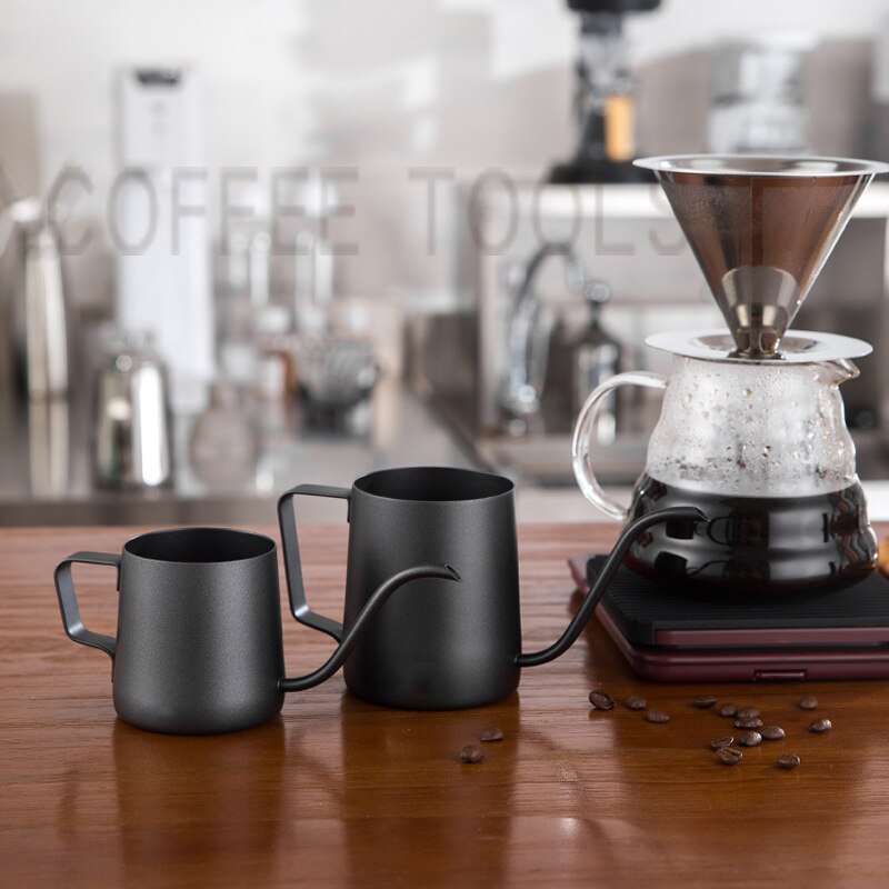 Sæt kaffekande  v60 stil enkel stil, med kaffe vejende kaffe rustfrit stål kande kaffepapir 40 kaffeværktøjer