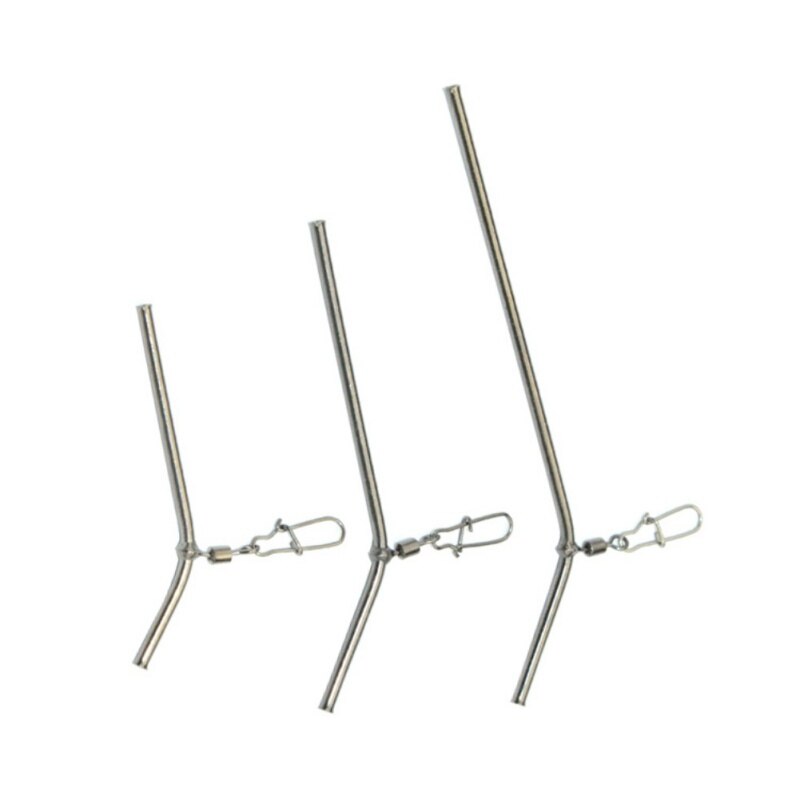 5 stk . 50mm/70mm/90mm små messingrør fiskebalancestik fiskegrej anti-tangle bomme havfiskeri tilbehør