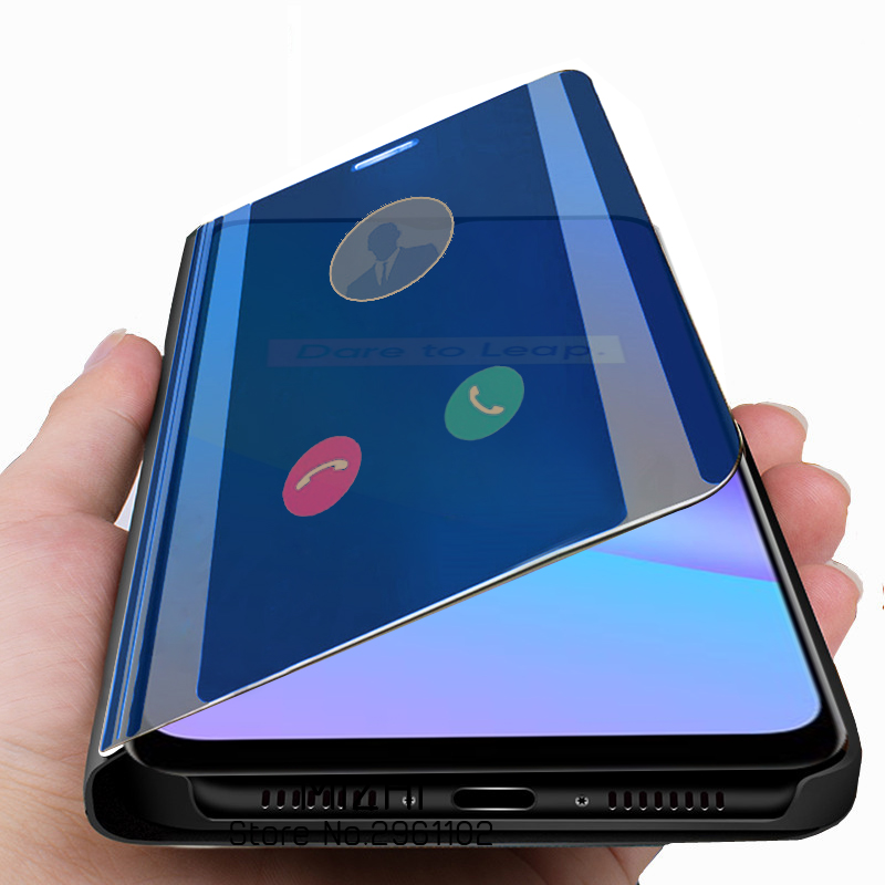 Für Realme C 25 fallen Clever spiegel kippen Telefon Fälle Für Oppo Realme C25 C 25 25C Realmec25 magnetische Stand abdeckung coque