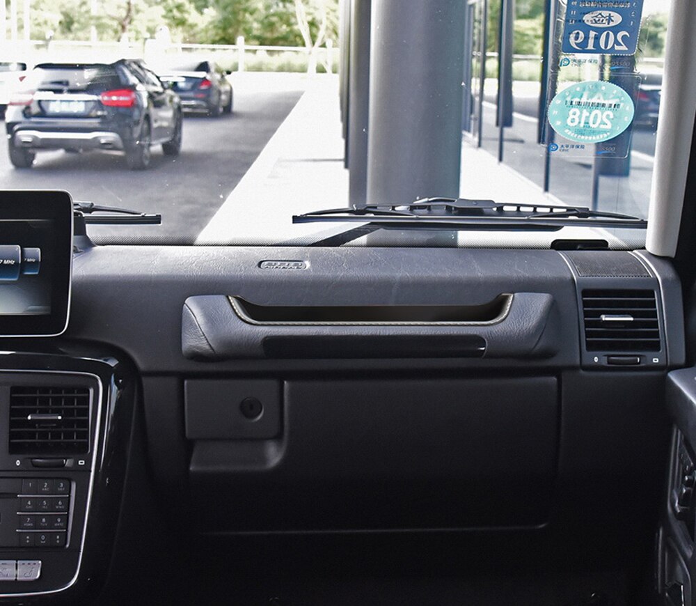 Geschikt voor mercedes-benz g-klasse  w463 g500 2004 auto-accessoires kunststof zwarte console opbergvak dashboardkastje houder lade 1 st.