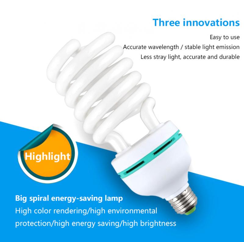 85W 125w, tubo espiral de alta potencia, ahorro de energía, protección ambiental, Bombilla E27, bombillas de iluminación para el hogar y el dormitorio