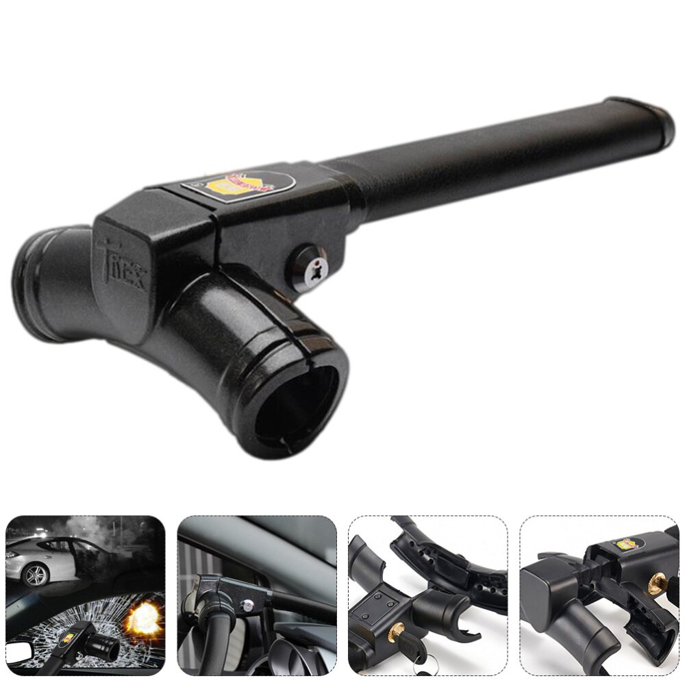 1 Pc Novel Steering Wheel Lock Convenient Trolley Theft-proof Lock (Black)