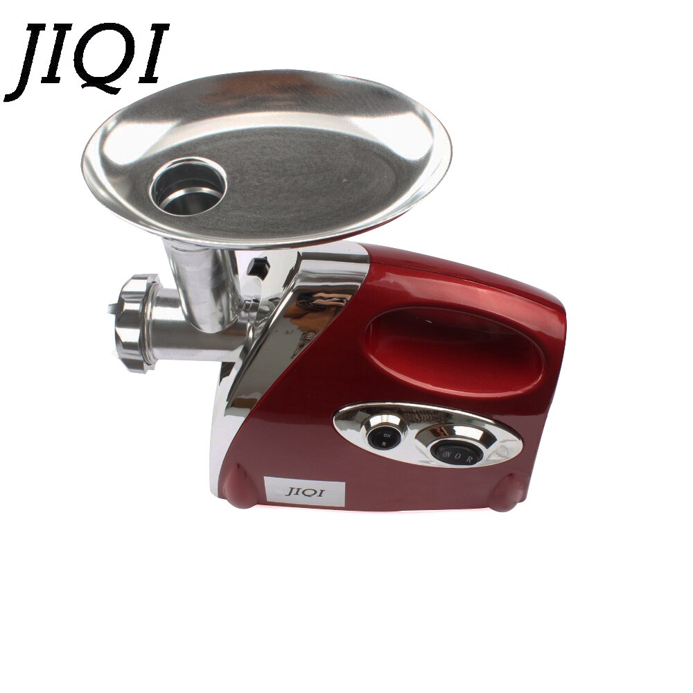JIQI Multifunction Electric Meat Grinder Mincer filler Sausage Filling Maker Machine stuffer vegetables Slicer Cutter 110V 220V