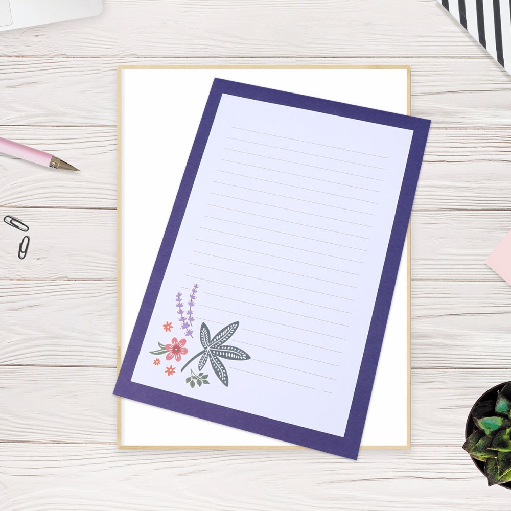 Lot de 45 papiers à lettres à fleurs et imprimés d'animaux, magnifiques papiers à lettres pour la maison (chaque style contient 6 feuilles de papier à lettres)