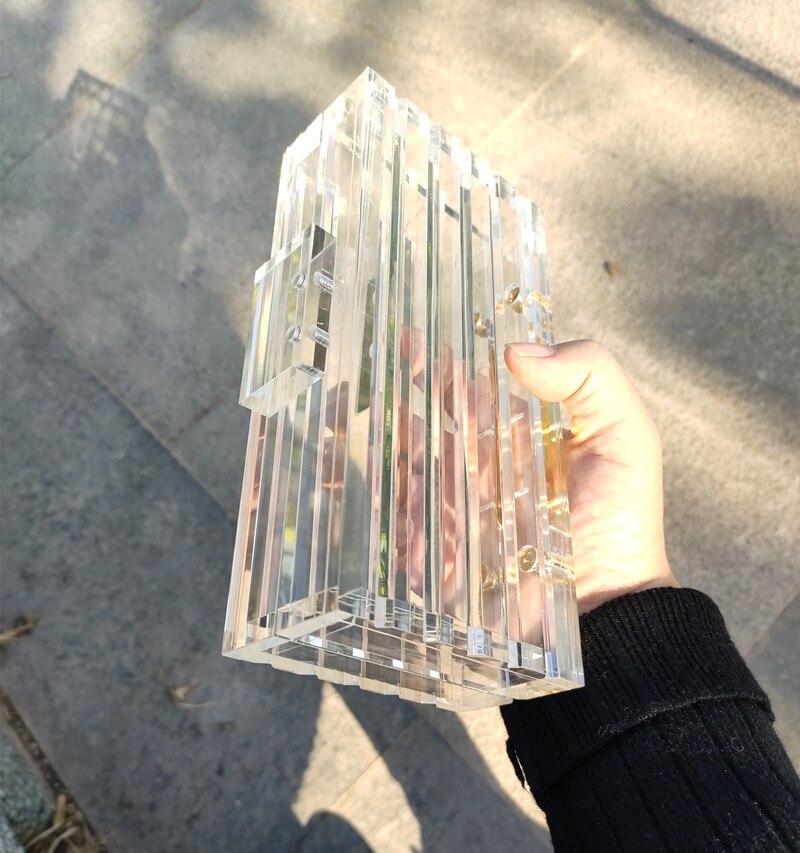 Helder acryl clutch Purse vrouwen transparante plastic box zak Dubai meisje vintage luxe avond wedding party handtas zomer tas: cluctch 1