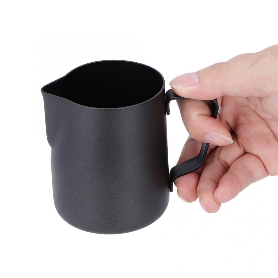 Milk Jug Milk Frother 350ml Stainless Steel Non-Stick Milk Frothing Cup Coffee Pitcher For Latte Art Coffee Shop Bar Kitchen