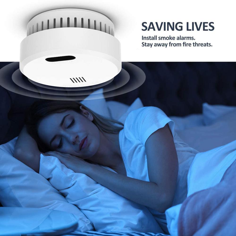 LPCB approved 10 years sealed battery operated mini smoke alarm fire detector