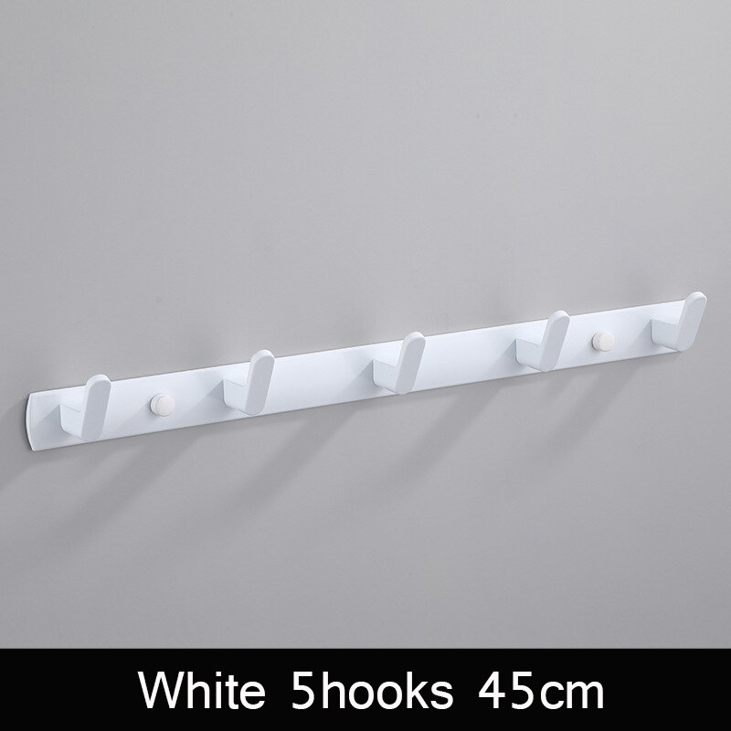 Zwart witte badjashaak badkamer handdoekhaken handdoeken tas hoedenhaak wandmontage kleding kapstok wandhanger badkamer hardware: Wit 45cm