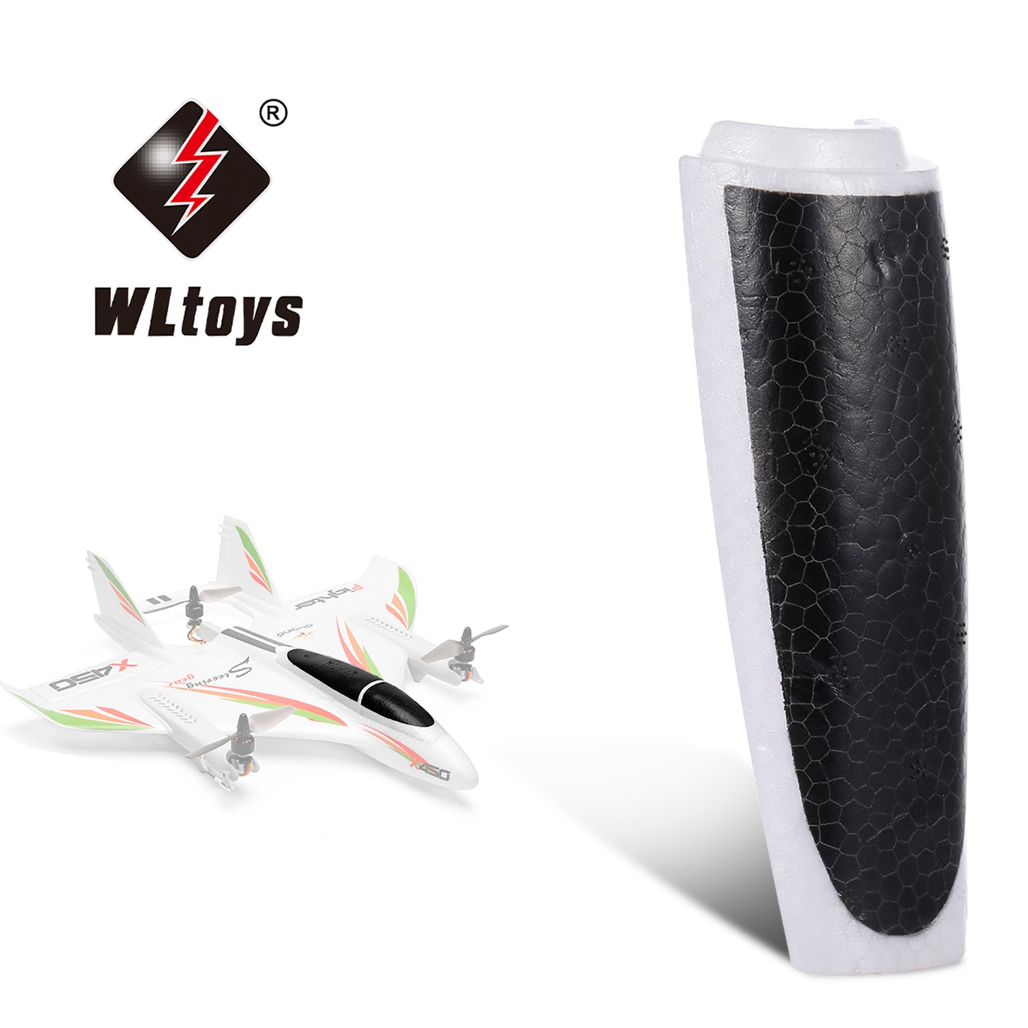 WLtoys XK X450 RC Aereo Elicottero Pezzi di Ricambio Set di Aeromobili Ad Ala Fissa Coperchio del Vano Batteria Copertura Della Cassa Della Batteria