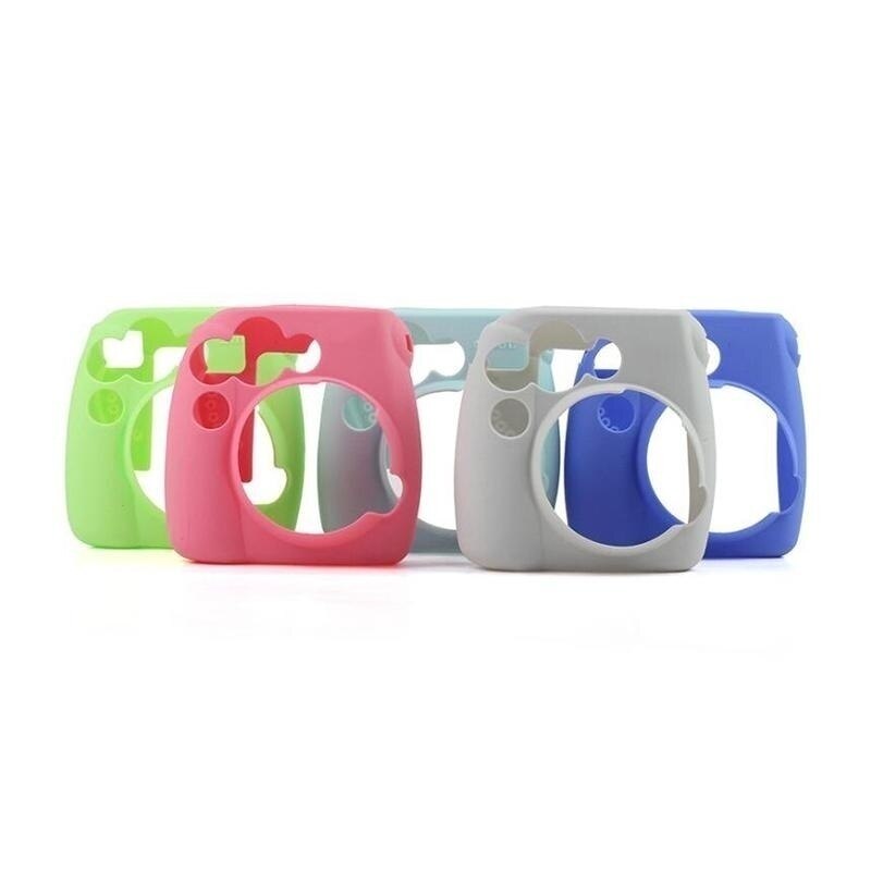 Kleurrijke Camera Gevallen Geschikt Voor Polaroid Fujifilm Instax Mini 8/8 + 9 Carrying Opslag Cover Bag Zacht Siliconen Huid Beschermhoes