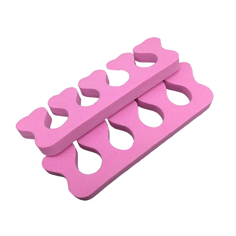 4 stksnail art blød pink finger tå adskillere skum nail art værktøjer fingerbeslag manicure pedicure værktøjer