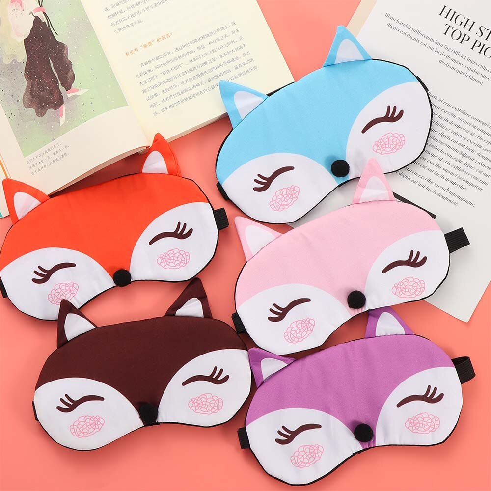 1 Stuks Slaap Oogmasker Slaapmasker Katoen Eyepatch Slaapmasker Leuke Eye Cover Travel Rest Eye Band Slaapmiddel Eye blinddoeken