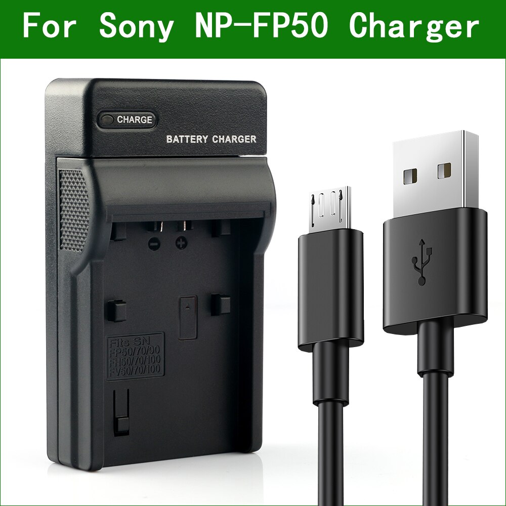 LANFULANG NP-FP50 NP FP50 Micro USB Charger for Sony DCR-DVD705 DCR-HC20 DCR-HC21 DCR-HC22 DCR-HC23 DCR-HC24 DCR-HC30S DCR-HC32