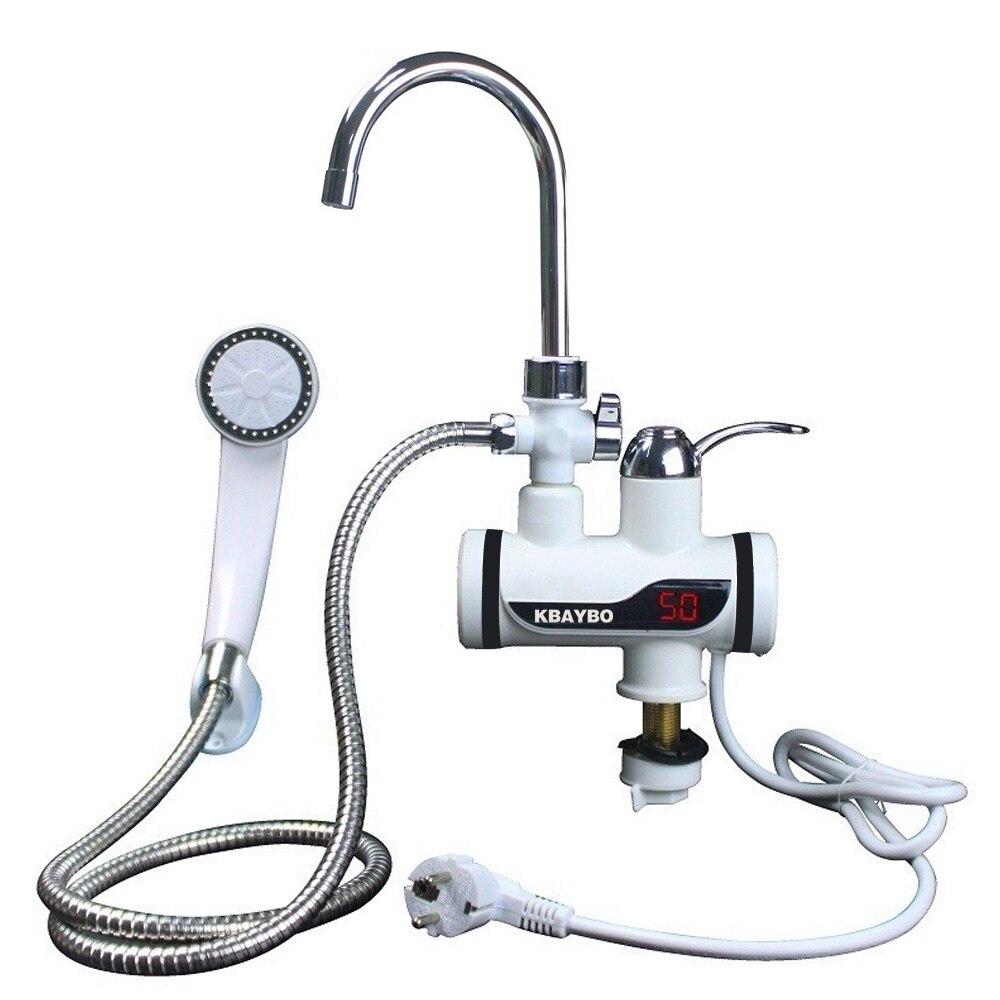 3000W kuchnia szybki podgrzewacz wody kran elektryczny podgrzewacz wody bez zbiornika doprowadziło cyfrowy robić kuchni zimne gorące podwójnego zastosowania: a-078-1