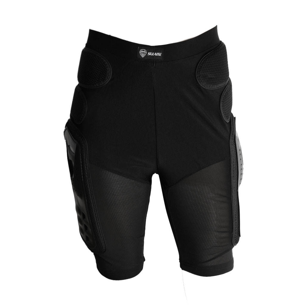 Pantaloncini da ciclismo imbottiti per bici da moto neri S/M/L/XL/XXL