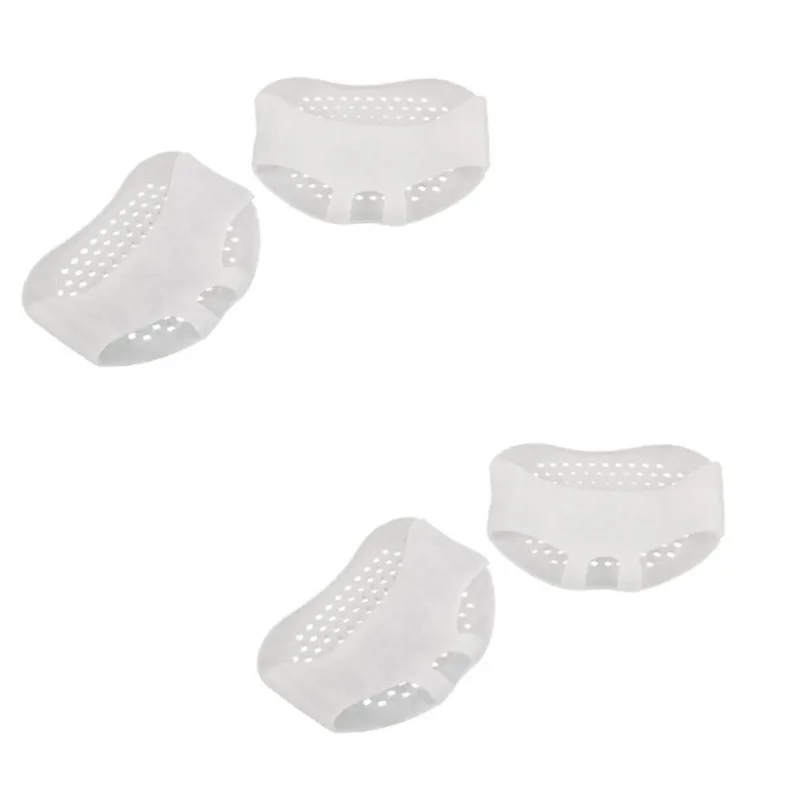 2/4/6pcs Silicone Metatarsal Pads, Toe Separation Foot Pads, Orthopedic Foot Massage Insoles, Forefoot Socks, Foot Care Tools: Brown
