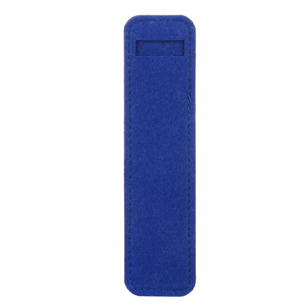 1Pc Vilt Pen Pouch Houder Enkel Gat Roller Balpen Vulpen Zak Potlood Tas School Kantoorbenodigdheden Zwart blauw Rood: Royal Blue