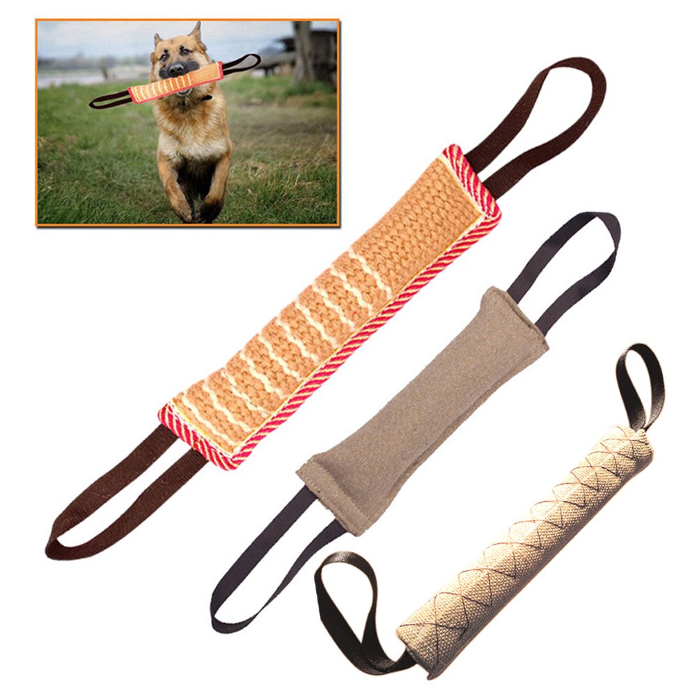 1 st hundträning agilityutrustning tillbehör bogserleksak bitkudde starkt drag hundleksaksträning med 2 rephandtag bs