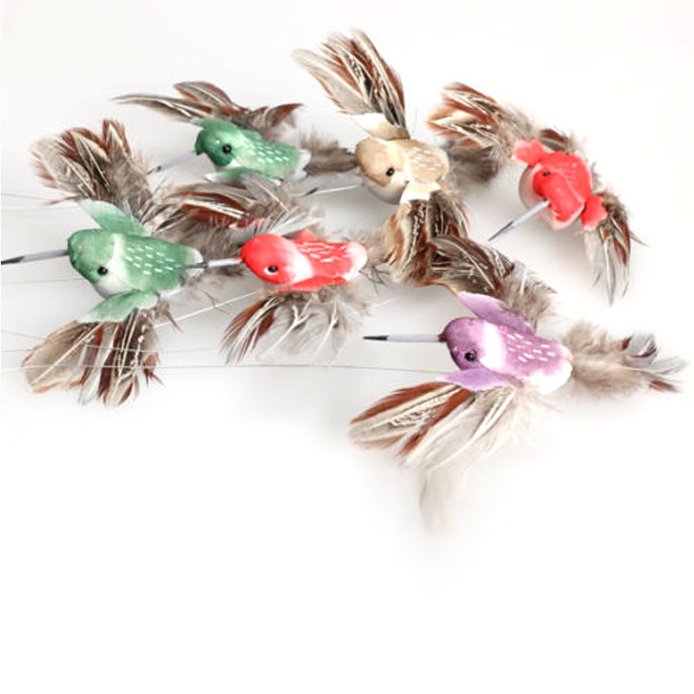 osierr6 Flying Solar Powered Fluttering Hummingbird for Garden Yard Decor Outdoor Wedding Decor