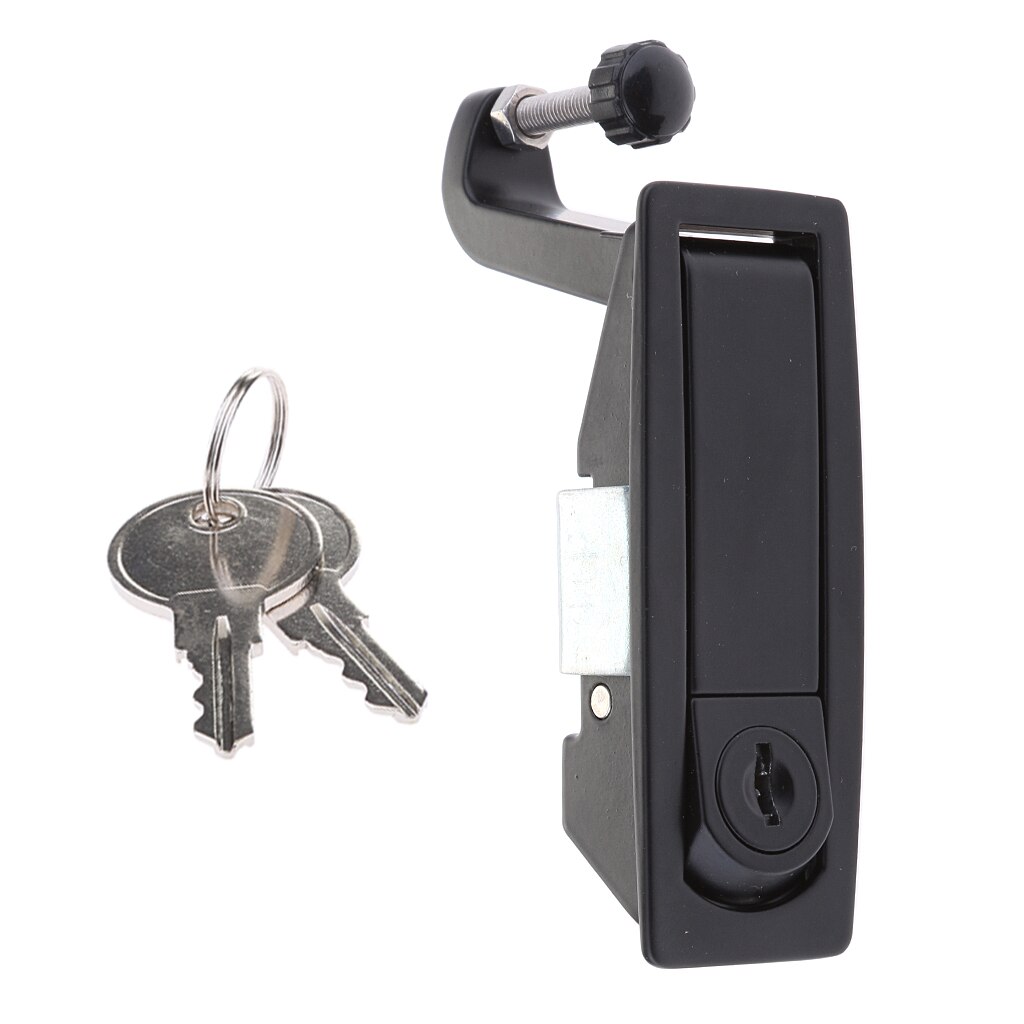 Black Compression Latch / Lever Lock For Horsebox, Trailers, Locker Doors