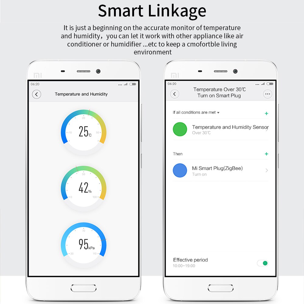 Aqara Temperature Humidity Sensor Air Pressure Detection ZigBee Wireless Connection Smart Home Work Mijia APP Apple HomeKit