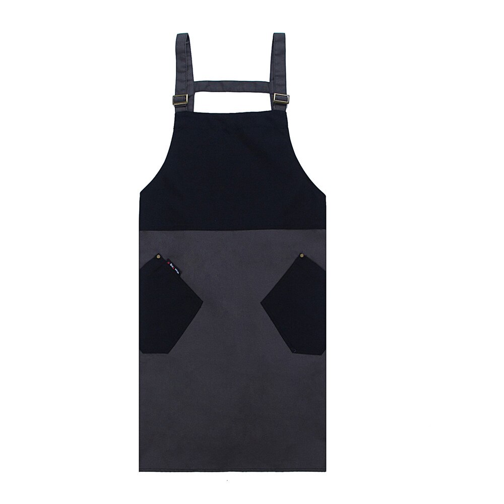 Unisex Halter Neck Adjustable Spliced Color Apron Food Service Kitchen Bakery Chef Waiter Uniform: 2