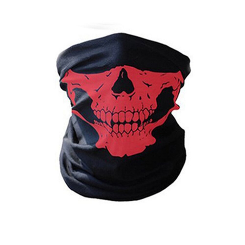 Warmer Bike Gezichtsmasker Hoofdband Schedel Bandana Helm Hals Gezichtsmasker Winddicht stofdicht Volledige Gezicht Sjaal Snowboard ski Masker: Red