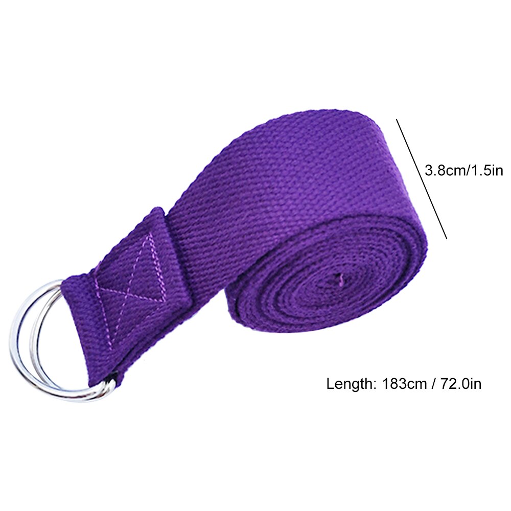 yoga tøye ut stropp multi-farger d-ringe spenne belte Fitness trening hjemme treningsstudio tau motstand Fitness bånd yoga belte