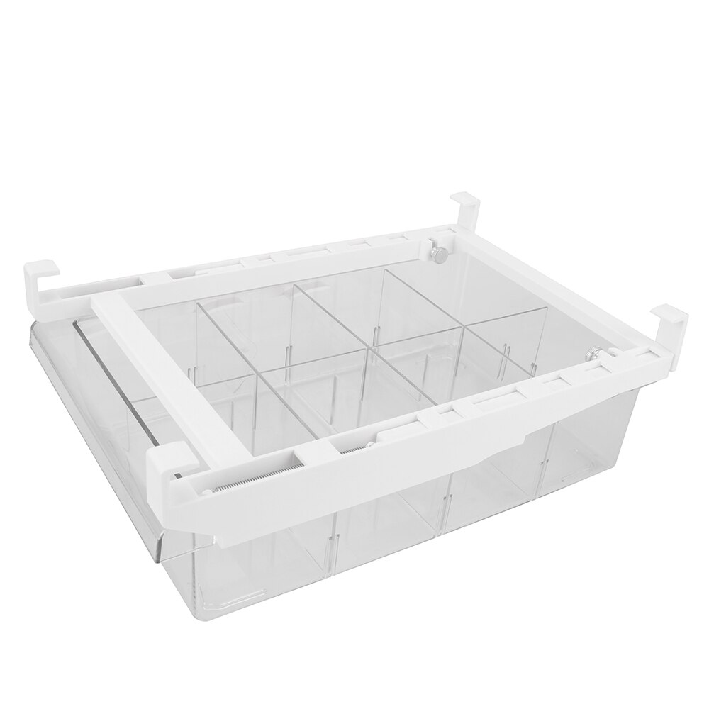 Spacer Layer Food Storage Box Adjustable For Pantry Freezer Fridge Storage Bin Containers Refrigerator Drawer 1/4/8 Grid: 8 Grid
