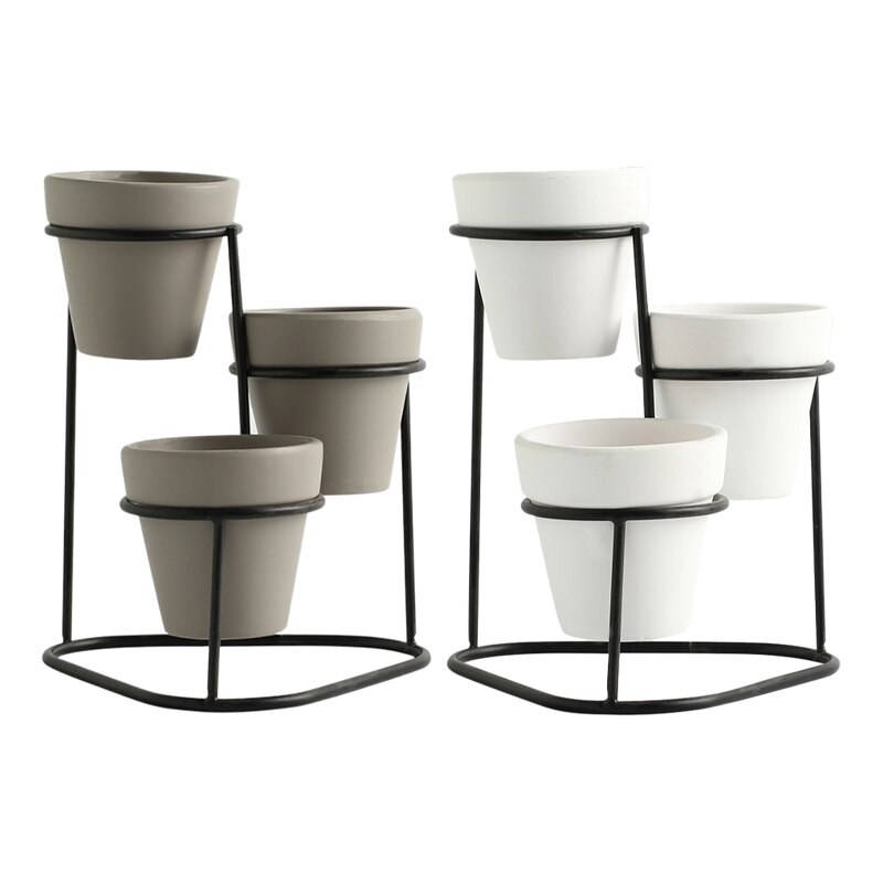 Styl skandynawski dom mini wysokiej jakości kwiaty garnki prosty ogród kryty nowoczesny regał wystawowy roślin