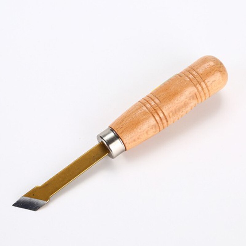 6 stuks vergulde draaibeitels, doe-het-zelf handbeitels, messen, gutsen, gereedschapsset voor hout, klei, leer, snijden