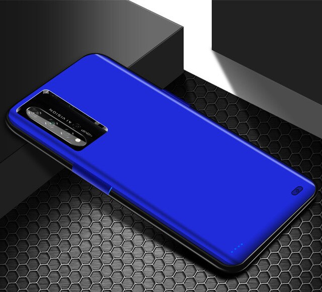 KQJYS – coque de chargeur de batterie externe, 6800mAh, pour Huawei Nova 5T: Blue
