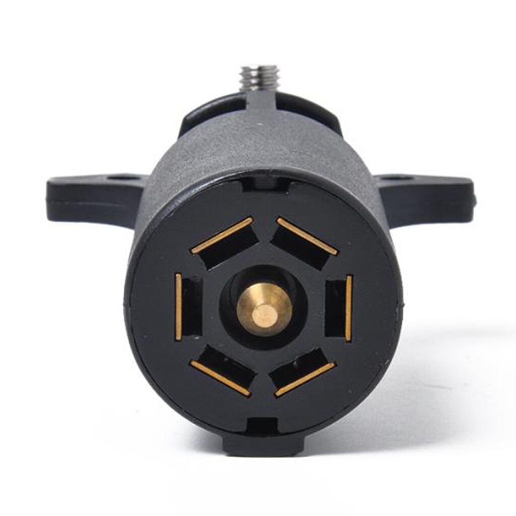 1pcs Heavy Duty 7-Pin Flat Blade Trailer Adapter Plug Connector Trailer Converter Adapter For Boat RV