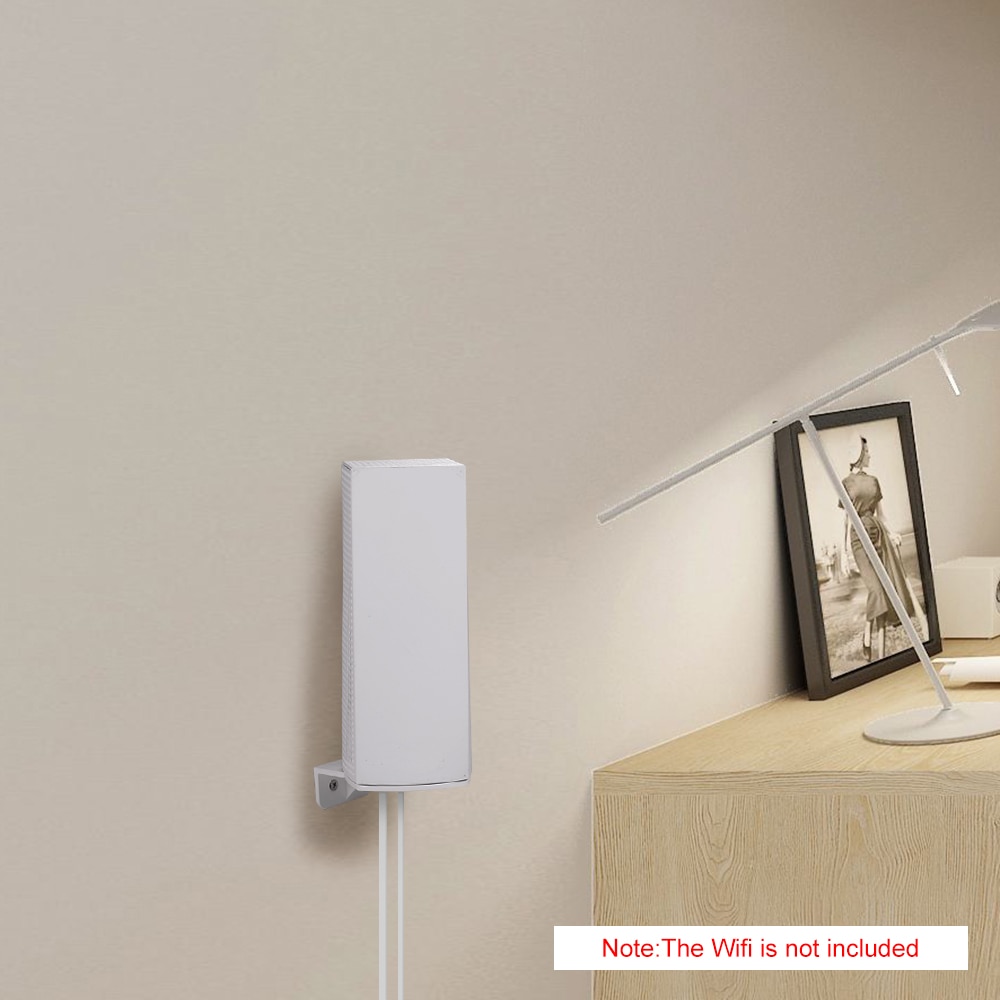 White Wall Mount Bracket Stand Holder for Linksys Velop Tri-band Whole Home WiFi Mesh System 3 Pack