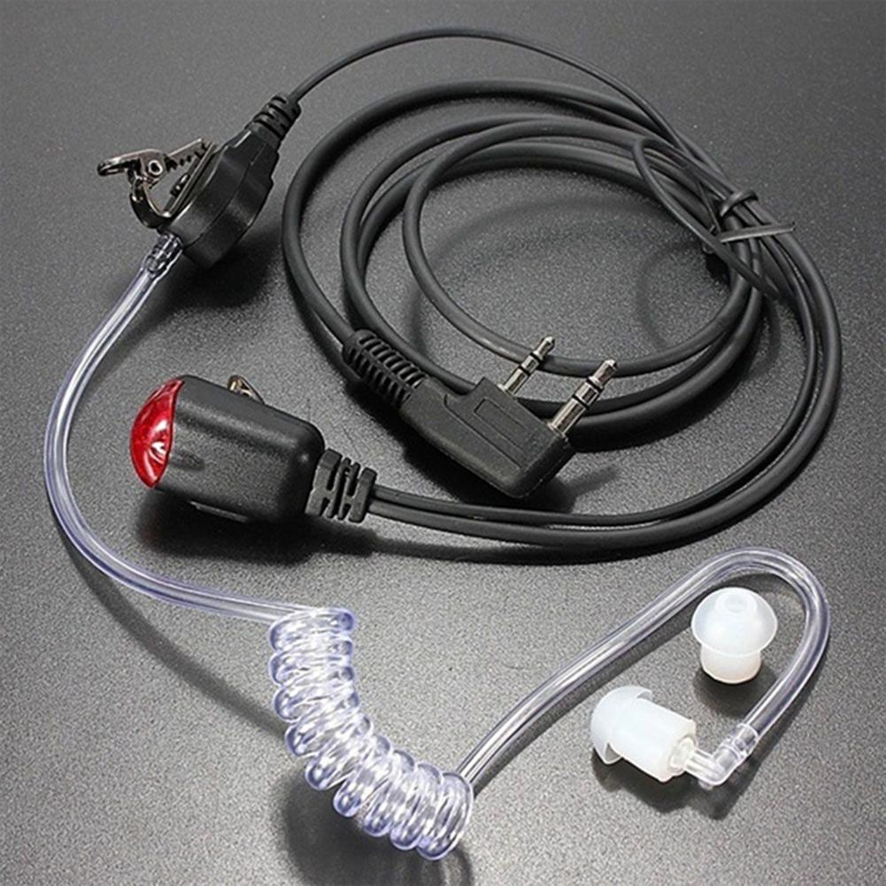 2 Pin Akoestische Buis Talkie Walkie Mic Oortelefoon Headset Voor Kenwood TK-3118/2118