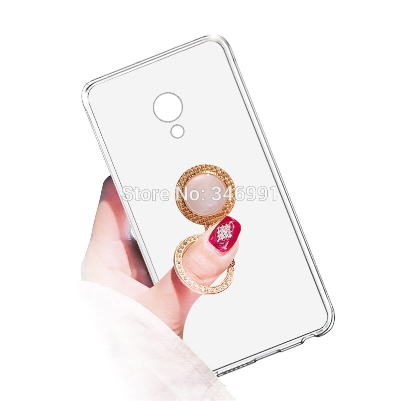 Funda para Meizu MX6 fundas de 5,5 pulgadas de TPU transparente suave Funda de diamantes de imitación para Meizu MX6 Funda