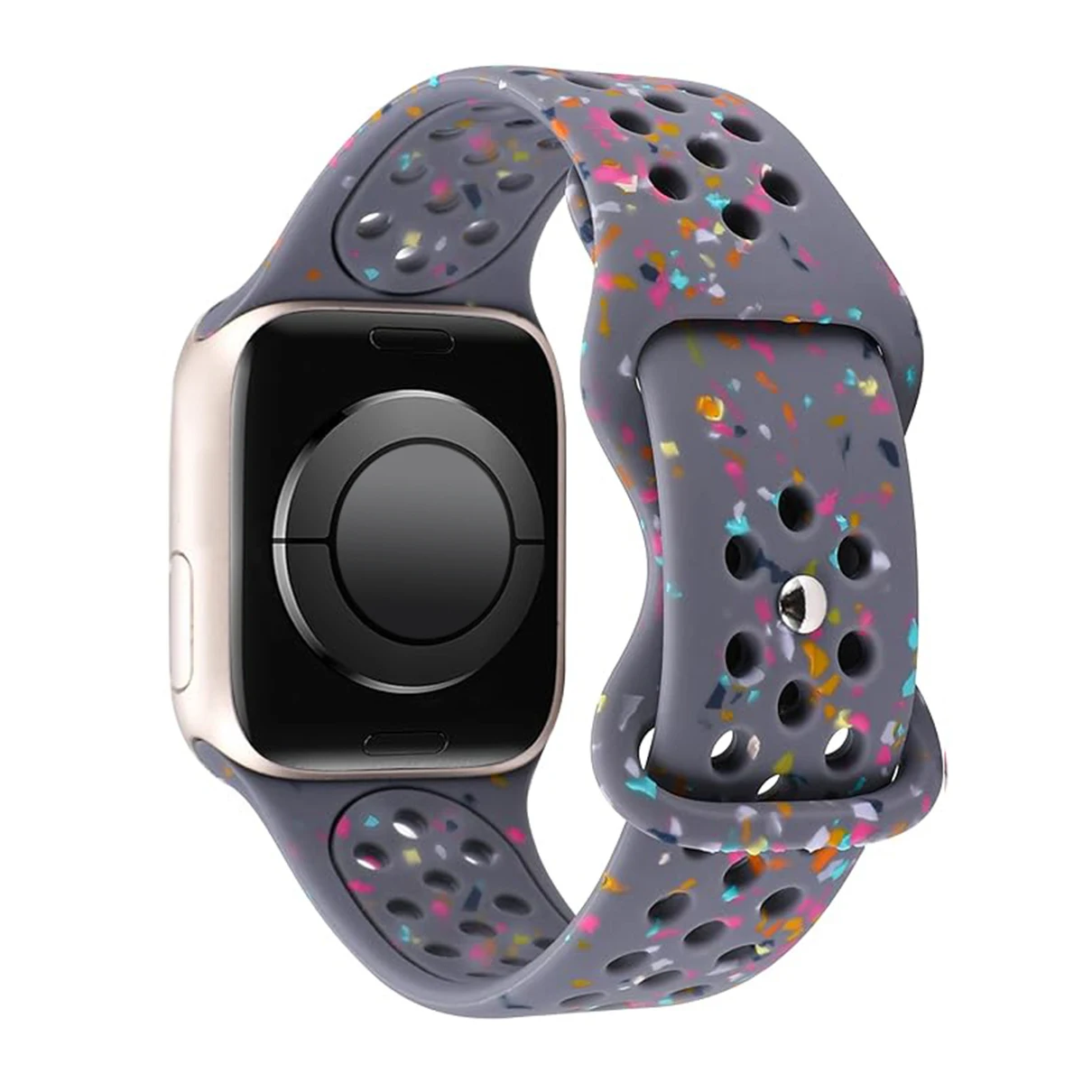 Sport Silicone Strap for Apple watch band 40mm 41mm 45mm 44mm 38 49 Breathable bracelet iwatch Series 10 9 8 7 6 5 3 SE Ultra 2