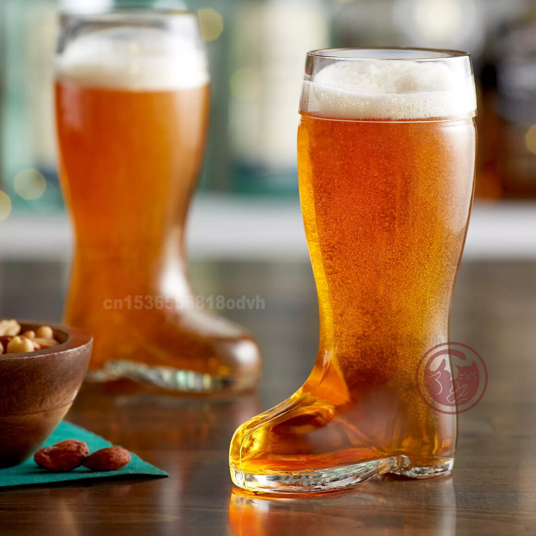 Vaso de cerveza con forma de botas creativas, vaso transparente de cerveza de tiro, vaso de jugo de caramelo KTV, vaso de cerveza especial lindo