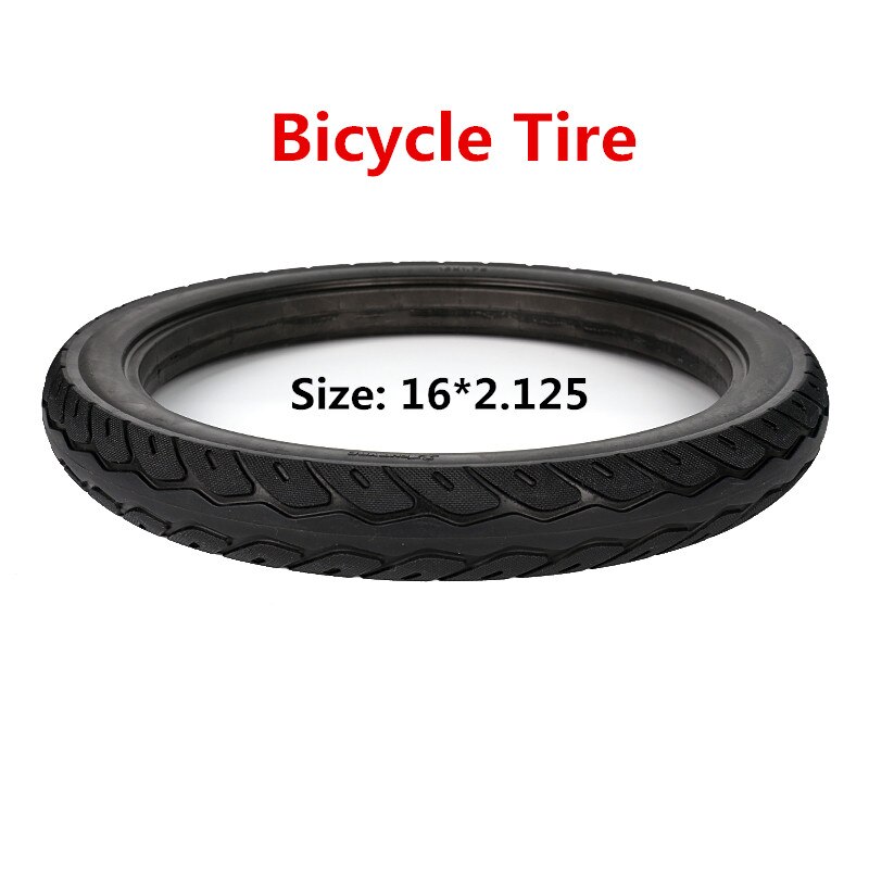 16*1.75 Fiets Solid Banden 16 Inch Banden Fiets Fietsbanden 16x1.75 Rubber Zwart Banden fietsen Tyre