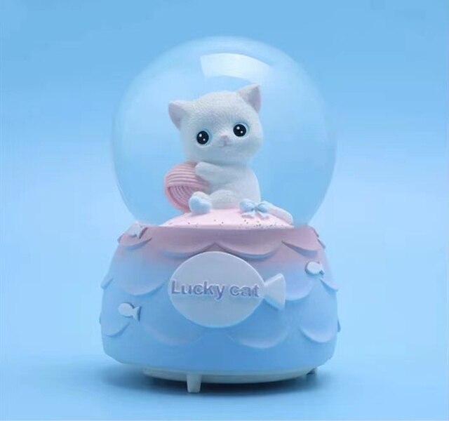Neue kristall ball kinder musik box musik box feder senden mädchen freundin valentinstag: Orange