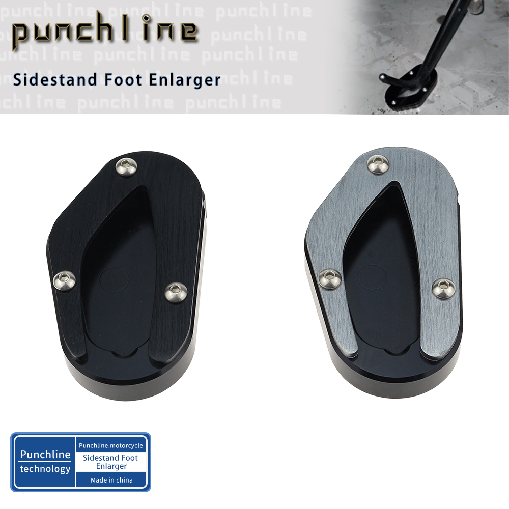 Apto para street scrambler 900 2017-2023 suporte lateral ampliar kickstand lateral pé ampliador