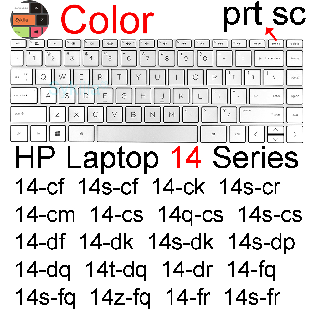 Keyboard Cover for HP Laptop 14 14t 14-ep 14-em 14-eg 14-fr 14-fq 14-dq 14-dr Essential 14g 14s 14z Silicone Protector Skin Case: Orange