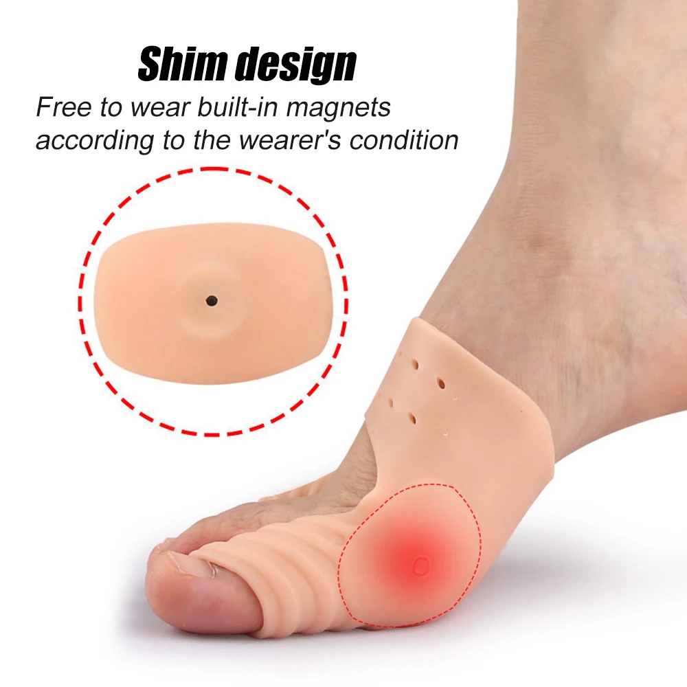 Ballen Korrektor, orthopädische Ballen Schiene Hallux Valgus Korrektoren Separator halb Socken Ballen Ärmel Zehengelenk Schutz Pad