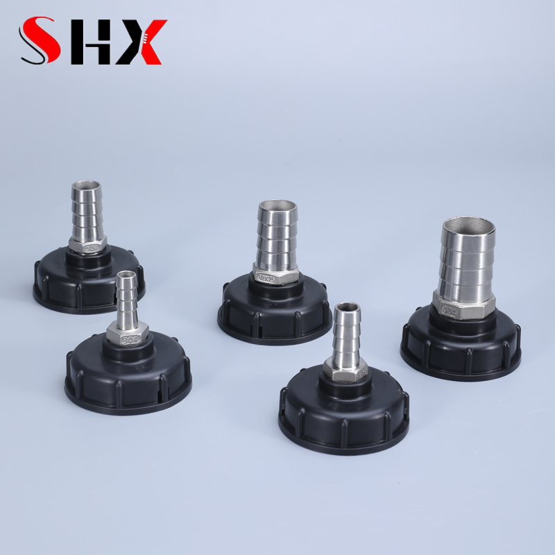 S60x6 Grobgewinde IBC Wassertankadapter 1/2" 3/4" 1" Gartenschlauch Rohrverschraubungen Abflussanschluss